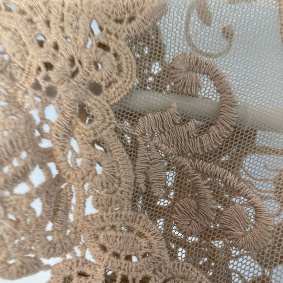 Simons Icone sleeveless sweater lace top 100% cotton - Picture 5 of 7